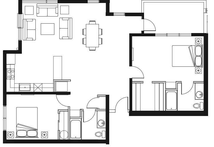 Penthouse Apartment Floor Plan