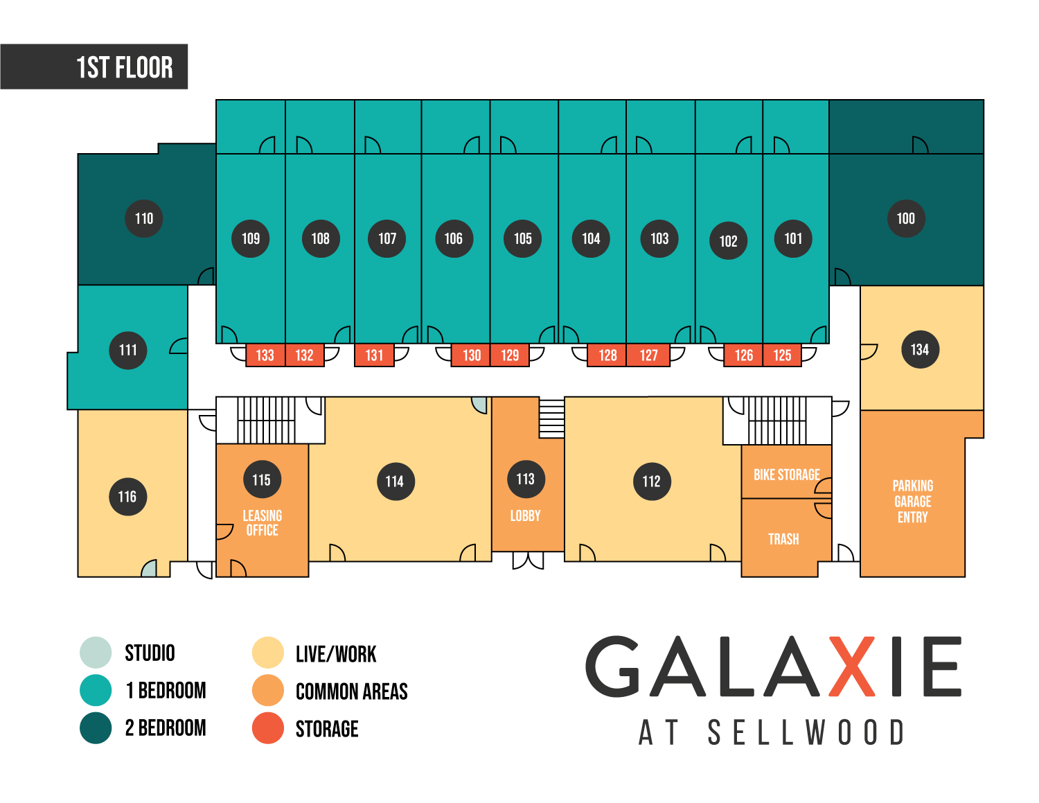 Galaxie 1st Floor Map